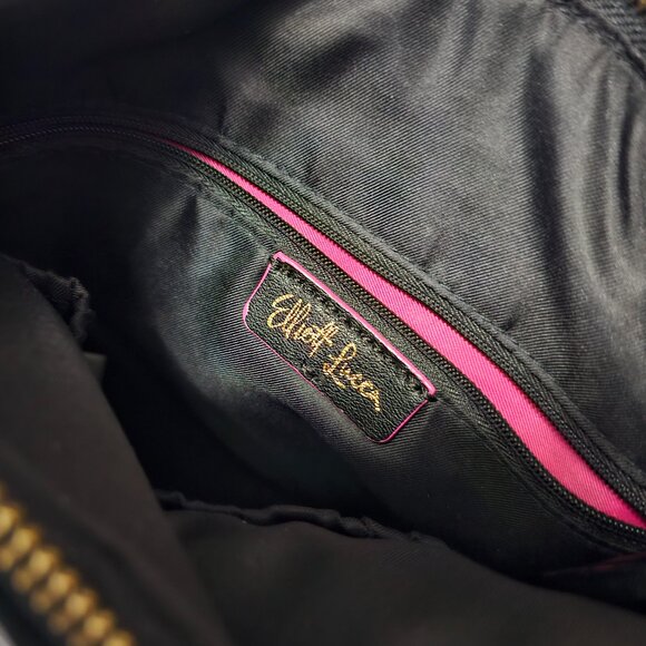 Elliott Lucca Gwen Black Leather Crossbody Bag with Gold-Tone Hardware - Picture 5 of 8